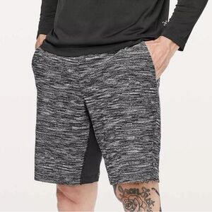 Lululemon T.H.E. Short *Linerless 9" All Court Texture White Black size X-Large